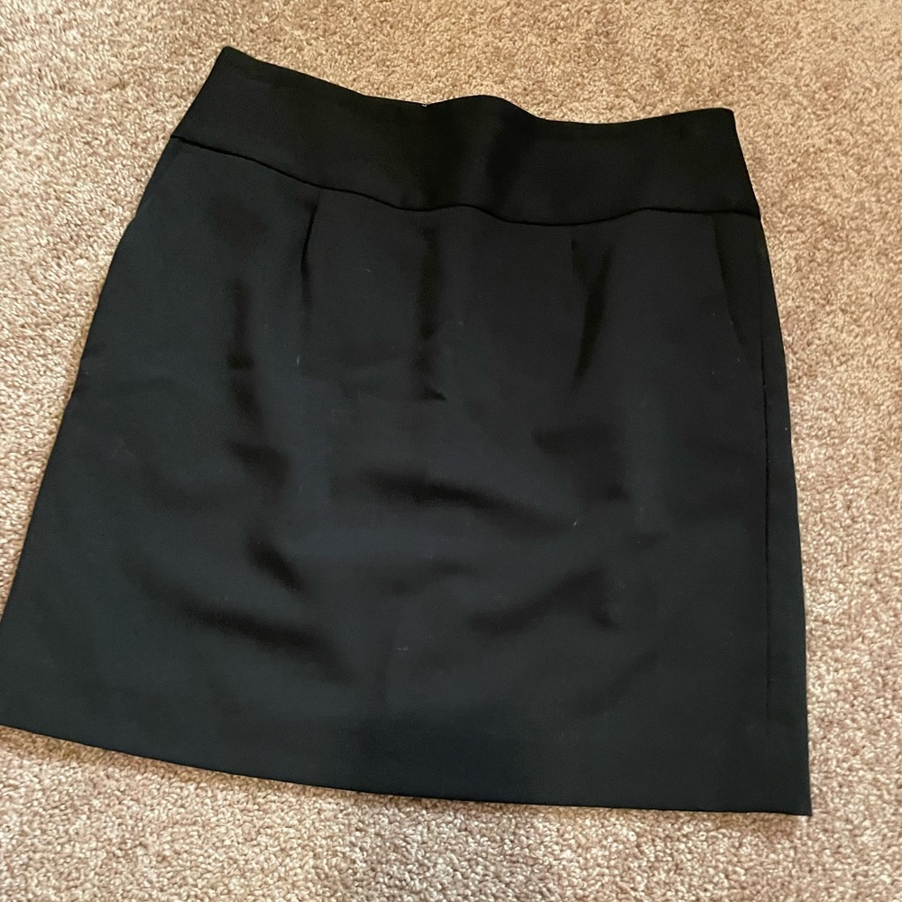 Loft Black Pencil Pockets Mini Skirt 4P